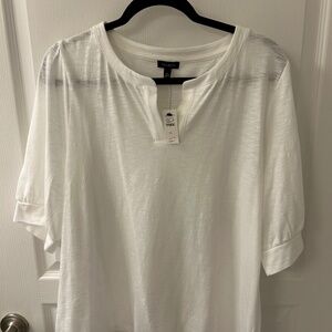 Talbots XL white top